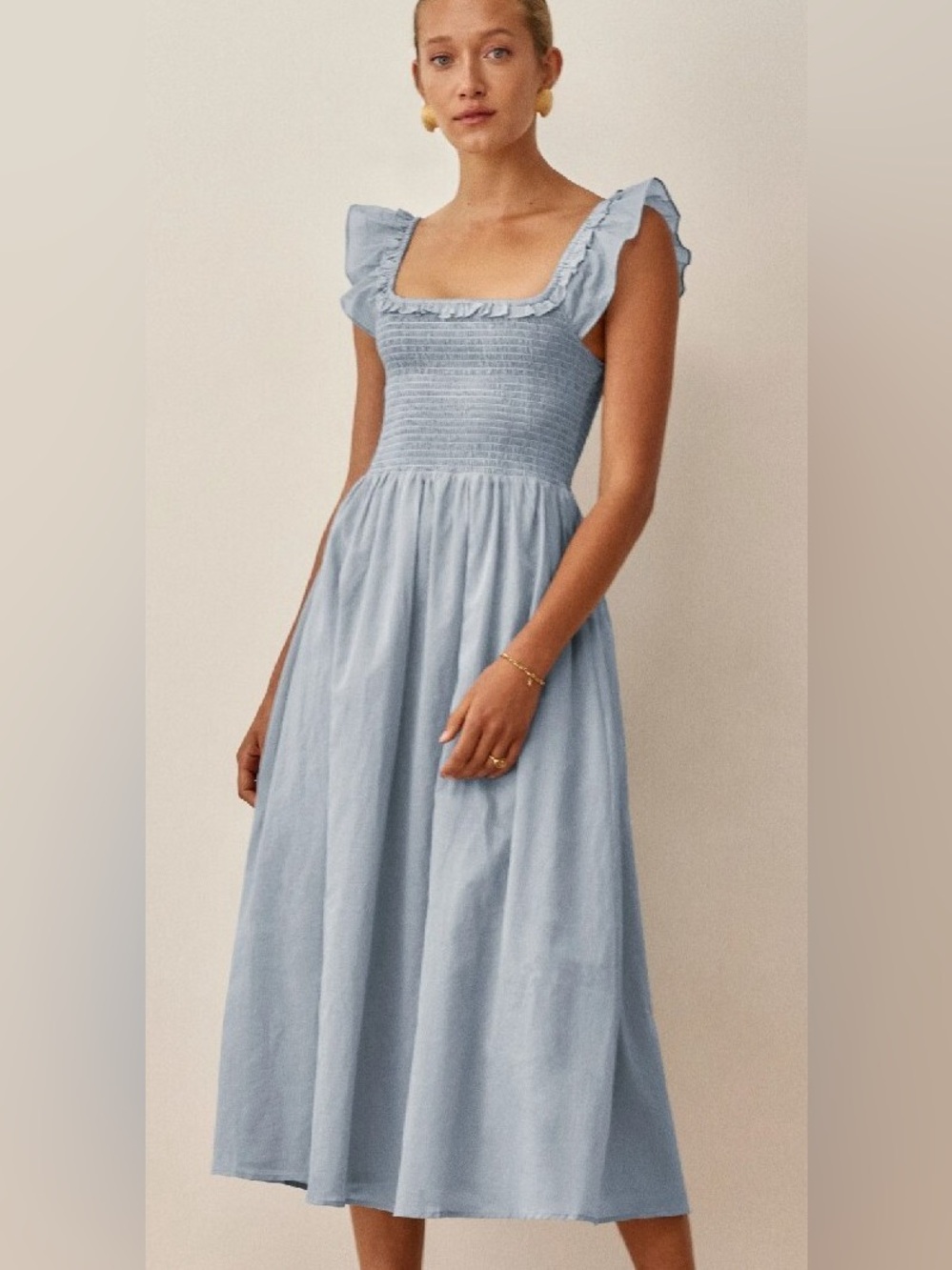 Reformation Noreen Dress in Periwinkle - Women’s Small